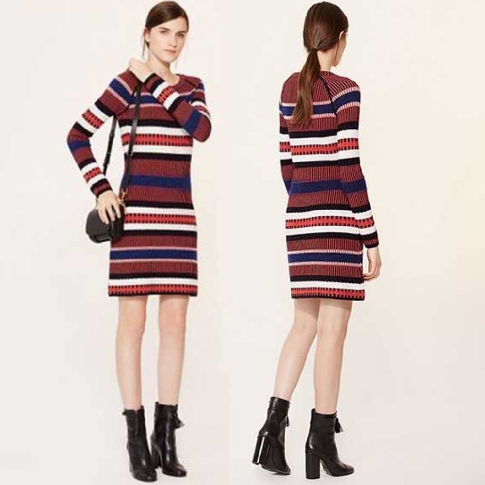 Tory Burch Wool Monterey Sweater Dress L